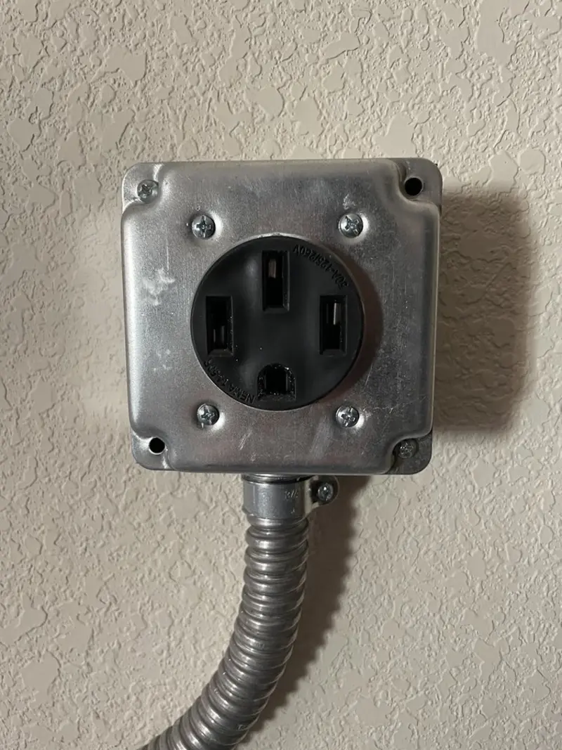 NEMA 14-50 outlet installed for Electrical Panel Upgrade in Fruita